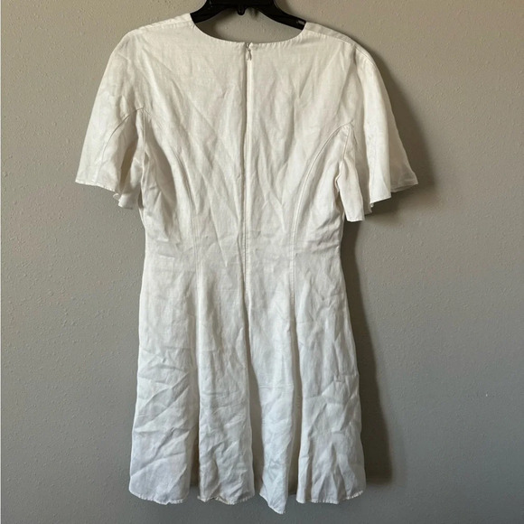 Keepsake White Linen Mini Dress 4 - Picture 3 of 6